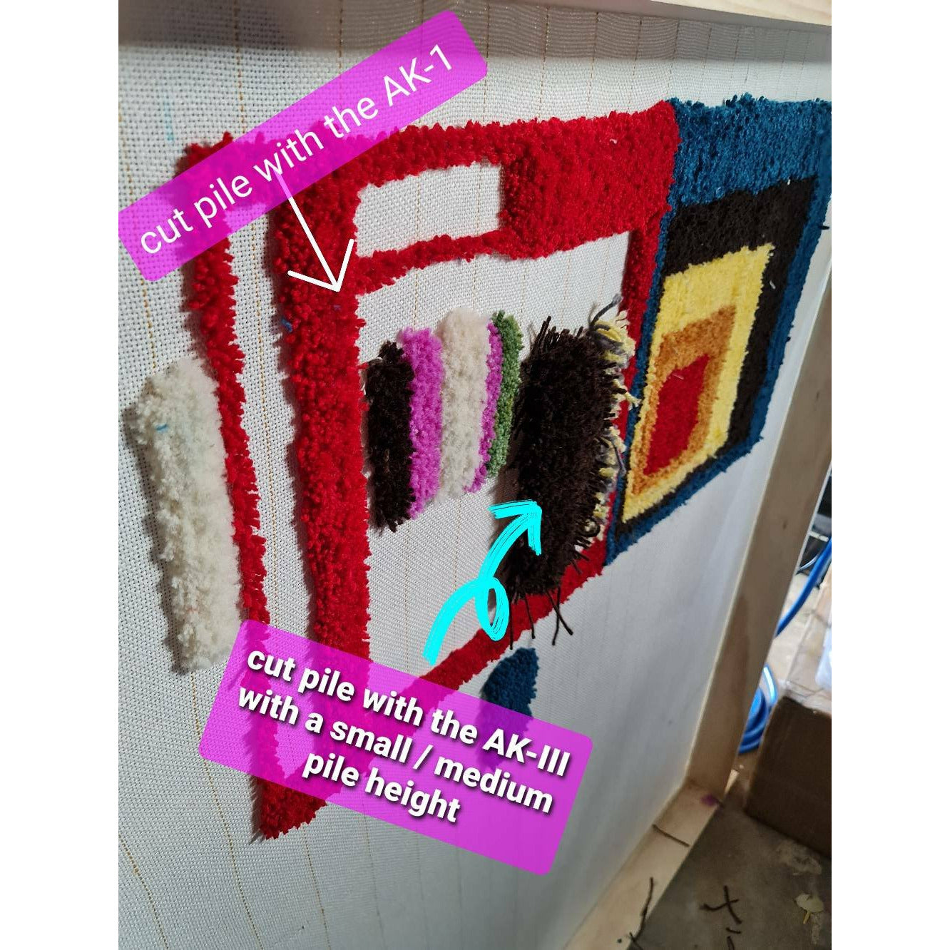 AK III Pneumatic Loop and Cut Pile Tufting Machine - Ships Jan 25th! by DHL Express - Punch Needle Supplies NZ