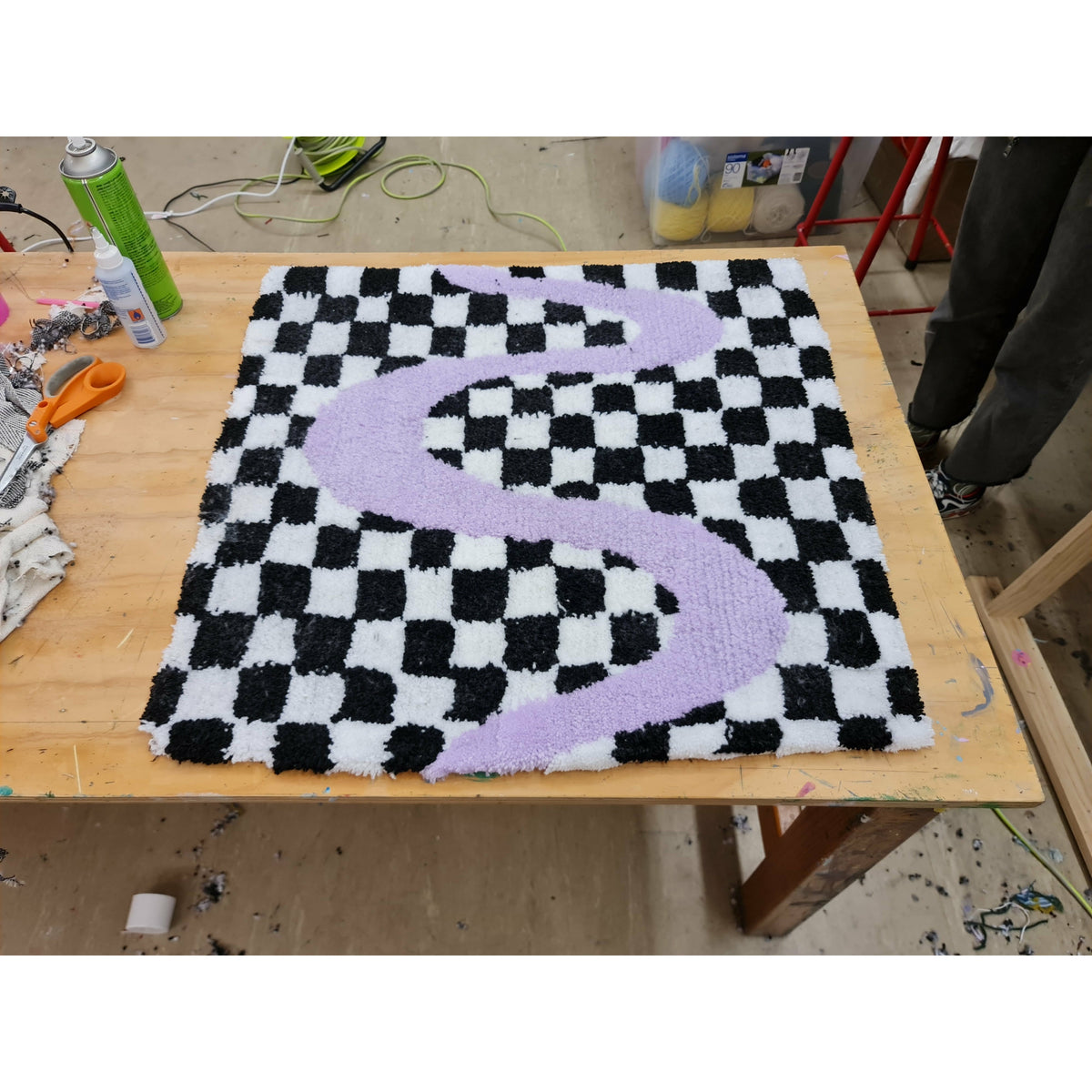 Rug Tufting Session - 90cm x 90cm Tufting Frame (4hrs)