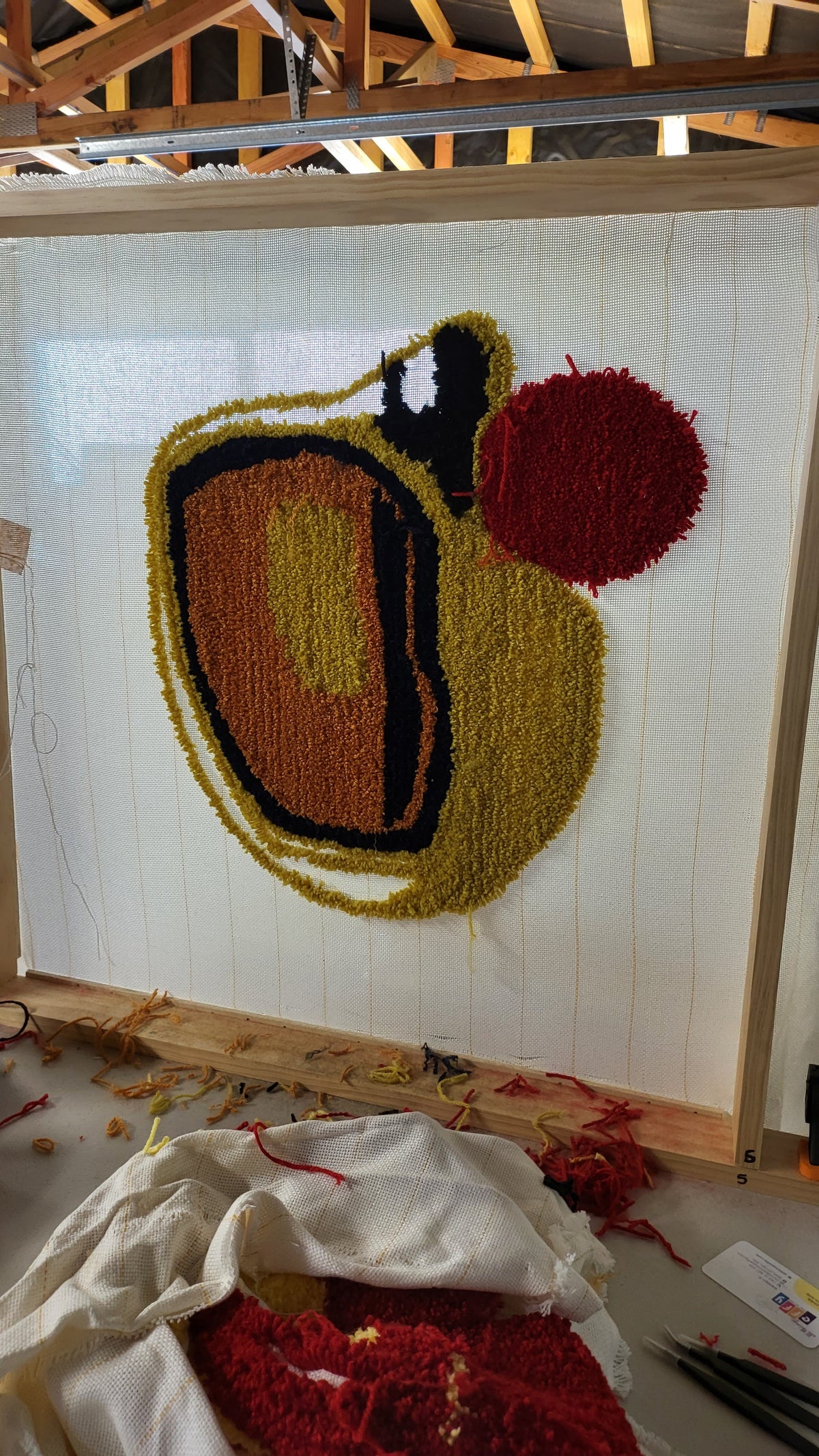 Rug Tufting Session (Just Tuftng)- 50cm x 50cm Tufting Frame (3hrs)