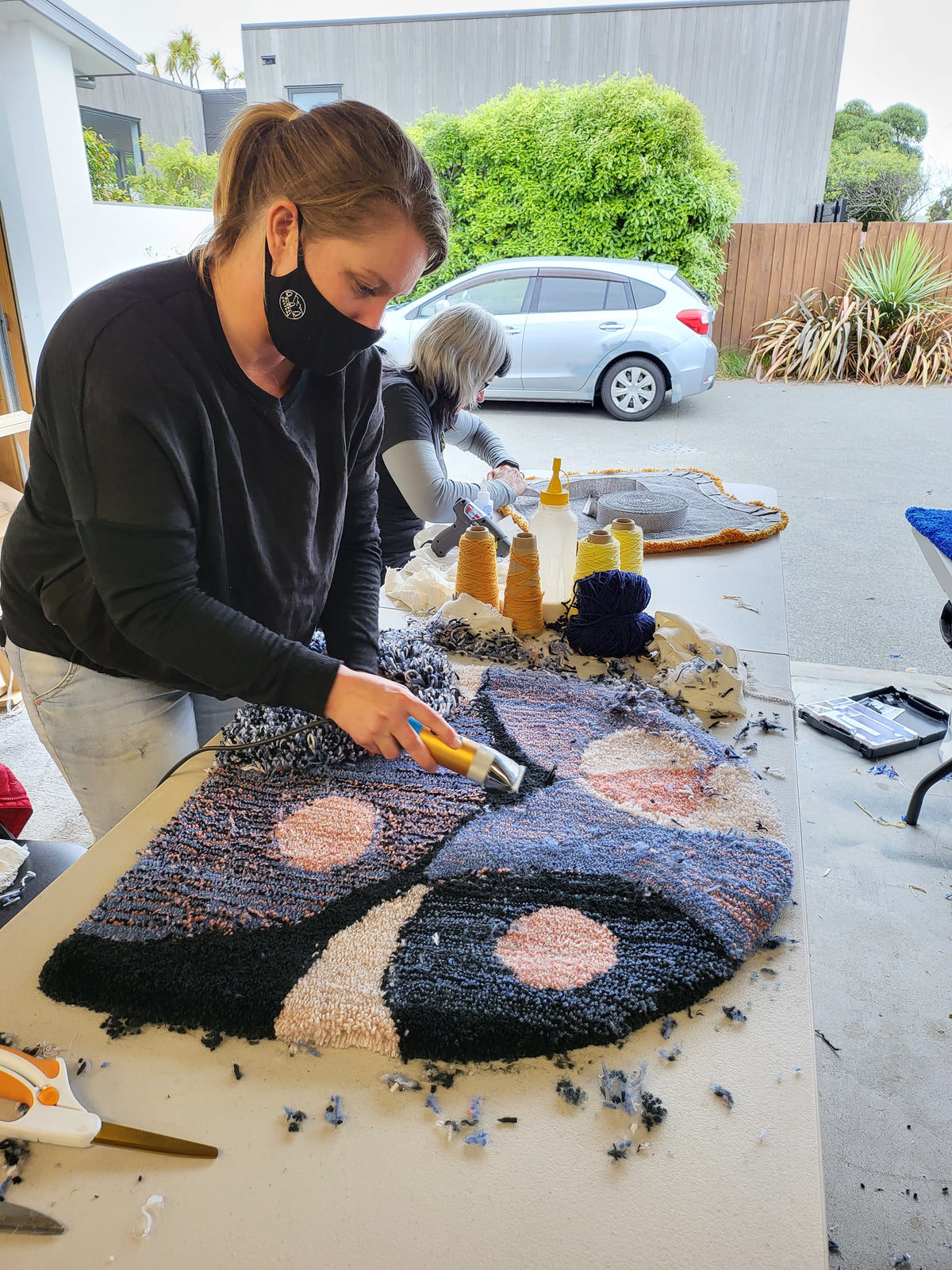 Rug Tufting Session (Just Tuftng)- 50cm x 50cm Tufting Frame (3hrs)