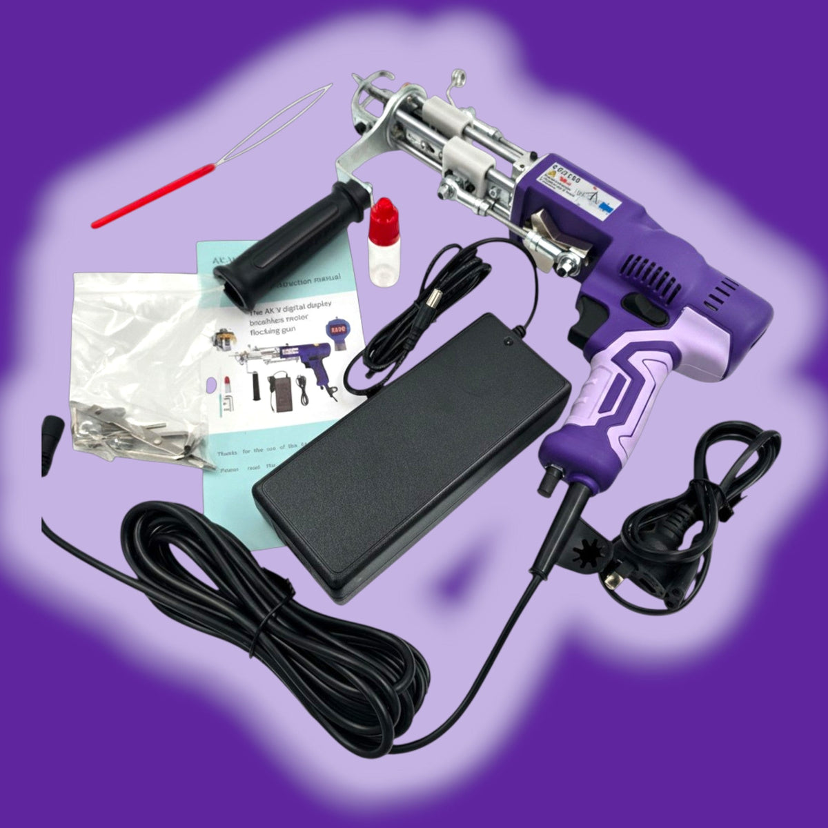 New Purple AK-V Cut Pile Tufting Gun | Free Shipping