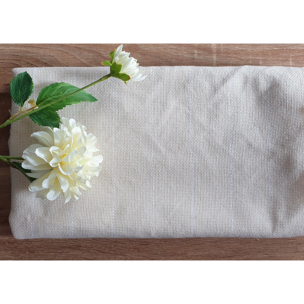 Monks Cloth with White Guidelines in Multiple Sizes - Available Now! - Punch Needle Supplies NZ