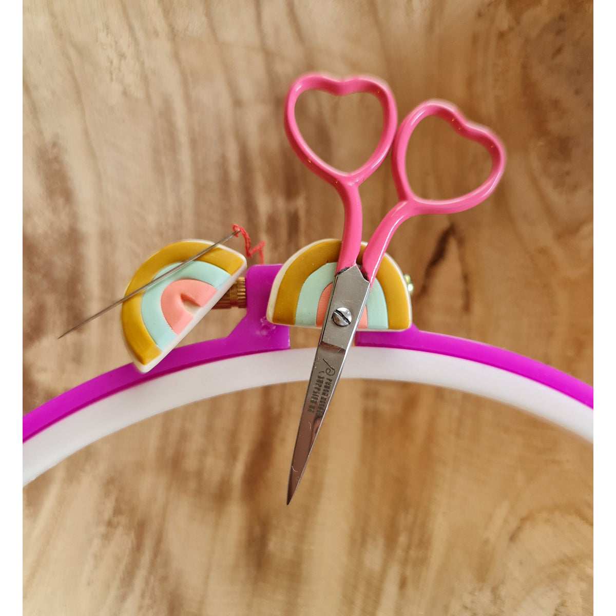 Rainbow Needle, Scissor, Threader Minders - Punch Needle Supplies NZ