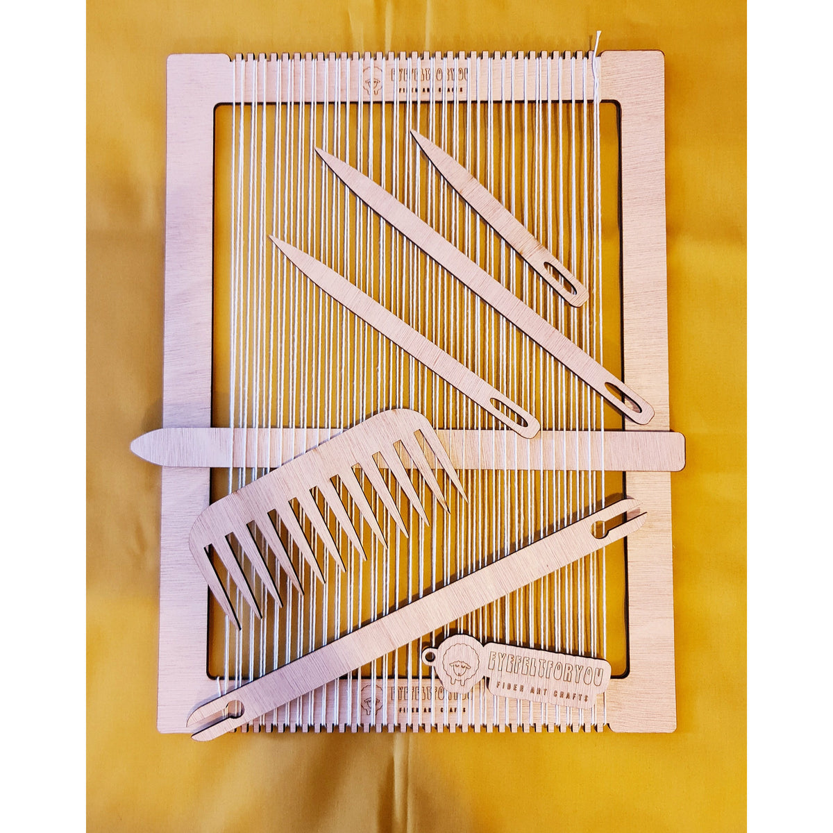 Laser Cut Plywood Weaving Loom - Designed and Made in NZ! - Punch Needle Supplies NZ