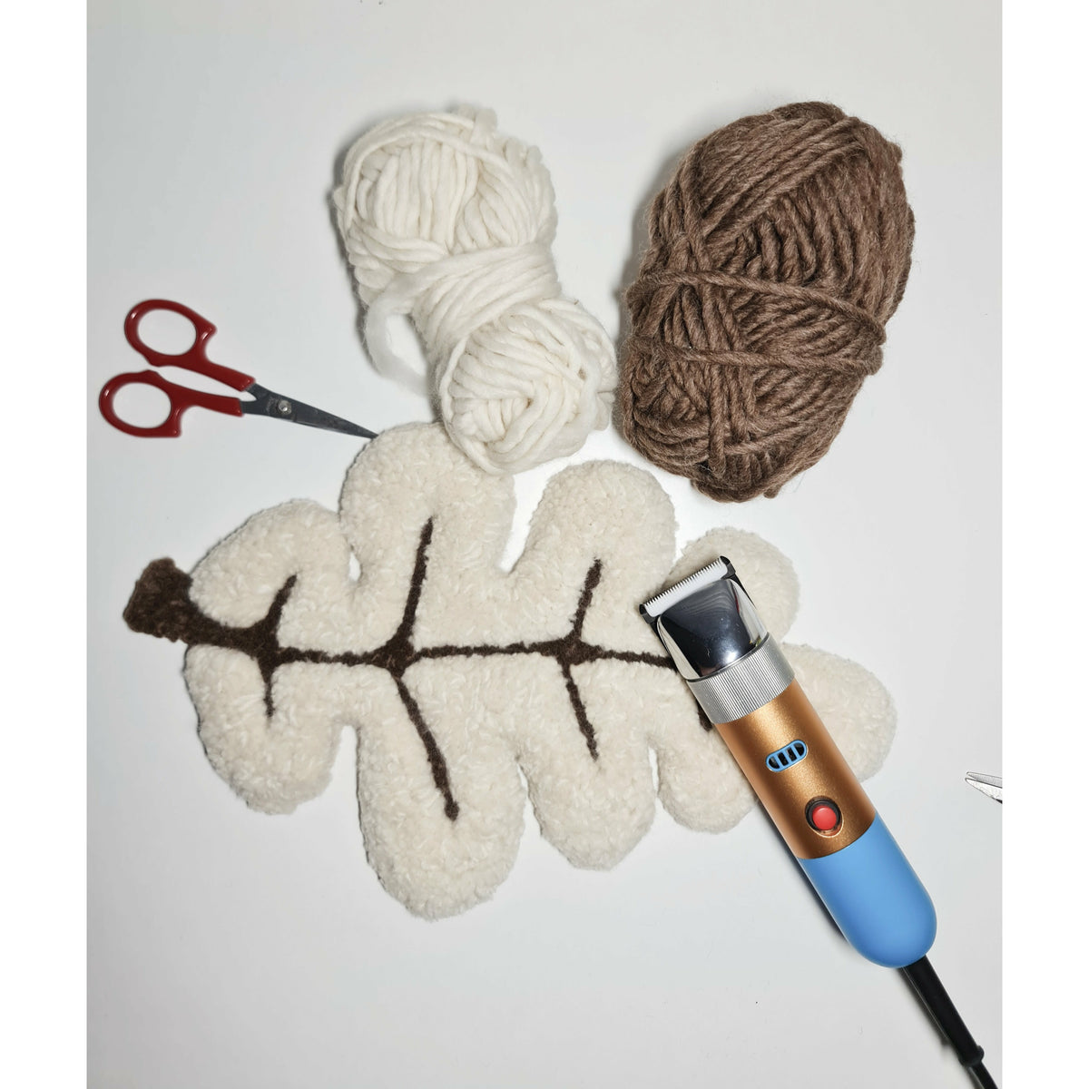 Carved Leaf Punch Needle Kit