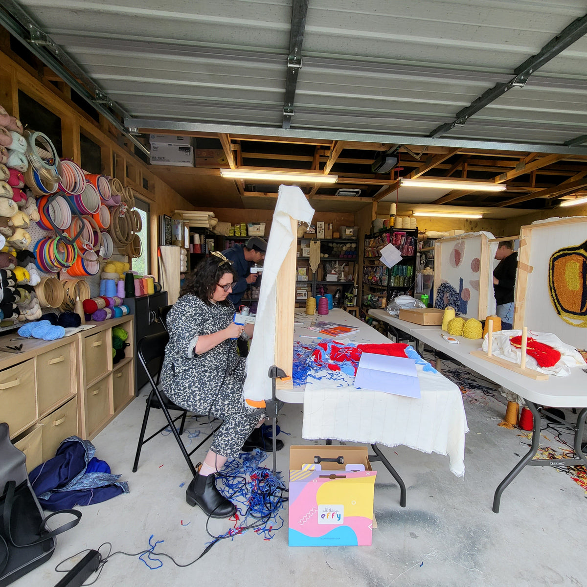 Online Rug Tufting Workshop at All Things EFFY Headquarters - Choose your day and time!