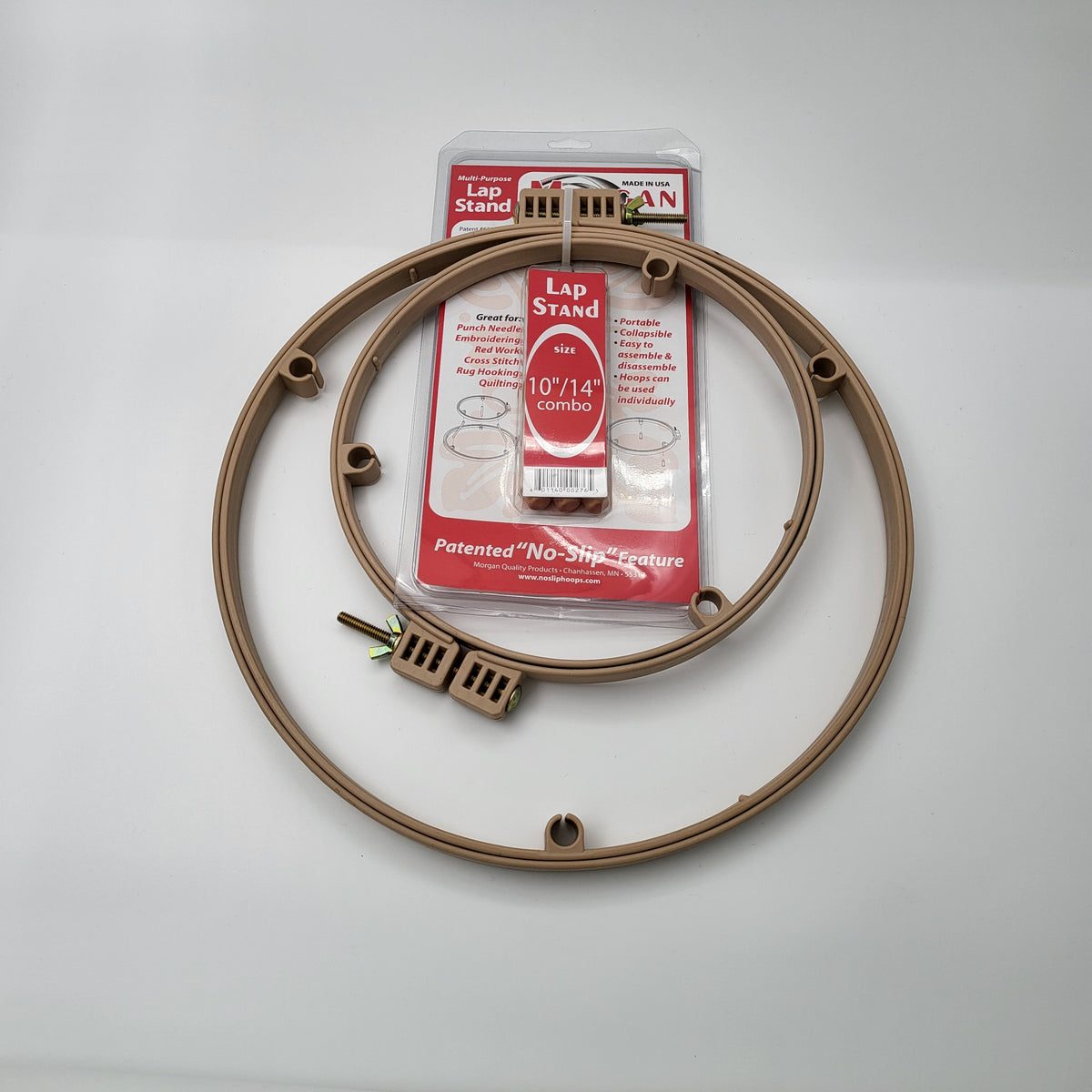 Morgan Lap Stand with 24.5cm and 35.6cm Non-slip Hoops