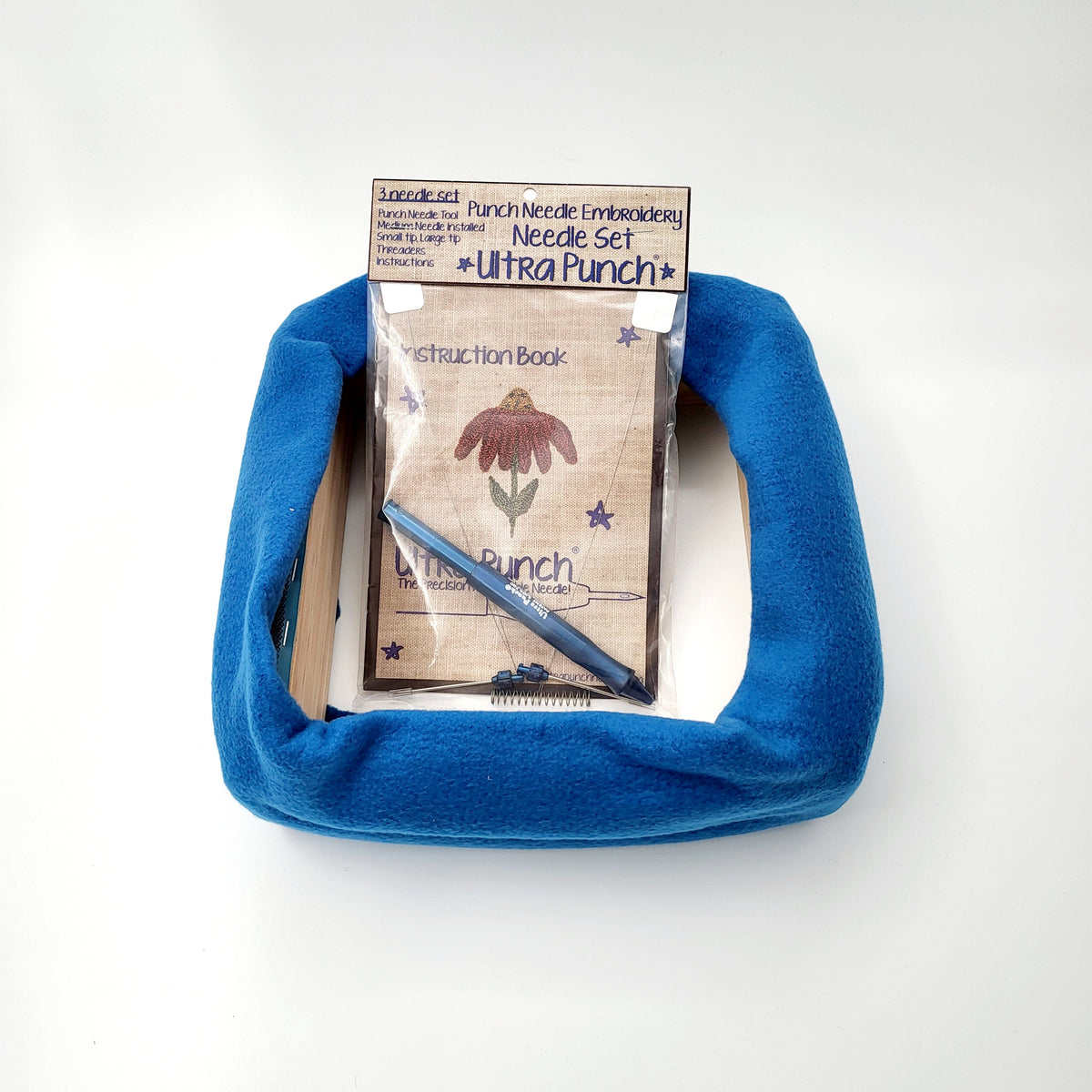 Fried Egg Mug Rug Punch Needle Kit