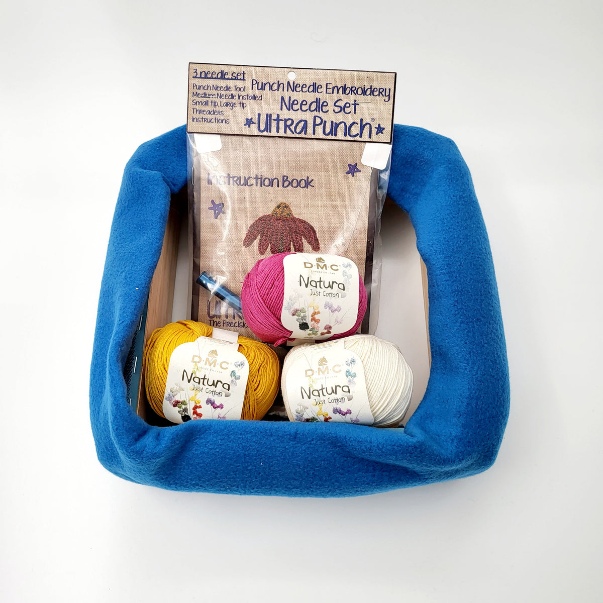 Fried Egg Mug Rug Punch Needle Kit