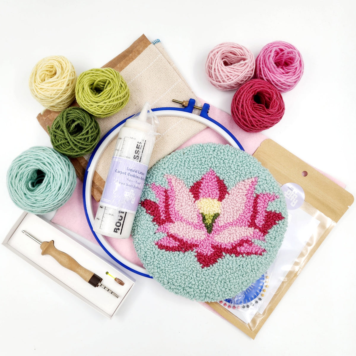 EFFY Beginners Punch Needle Kit with Craft-a-long