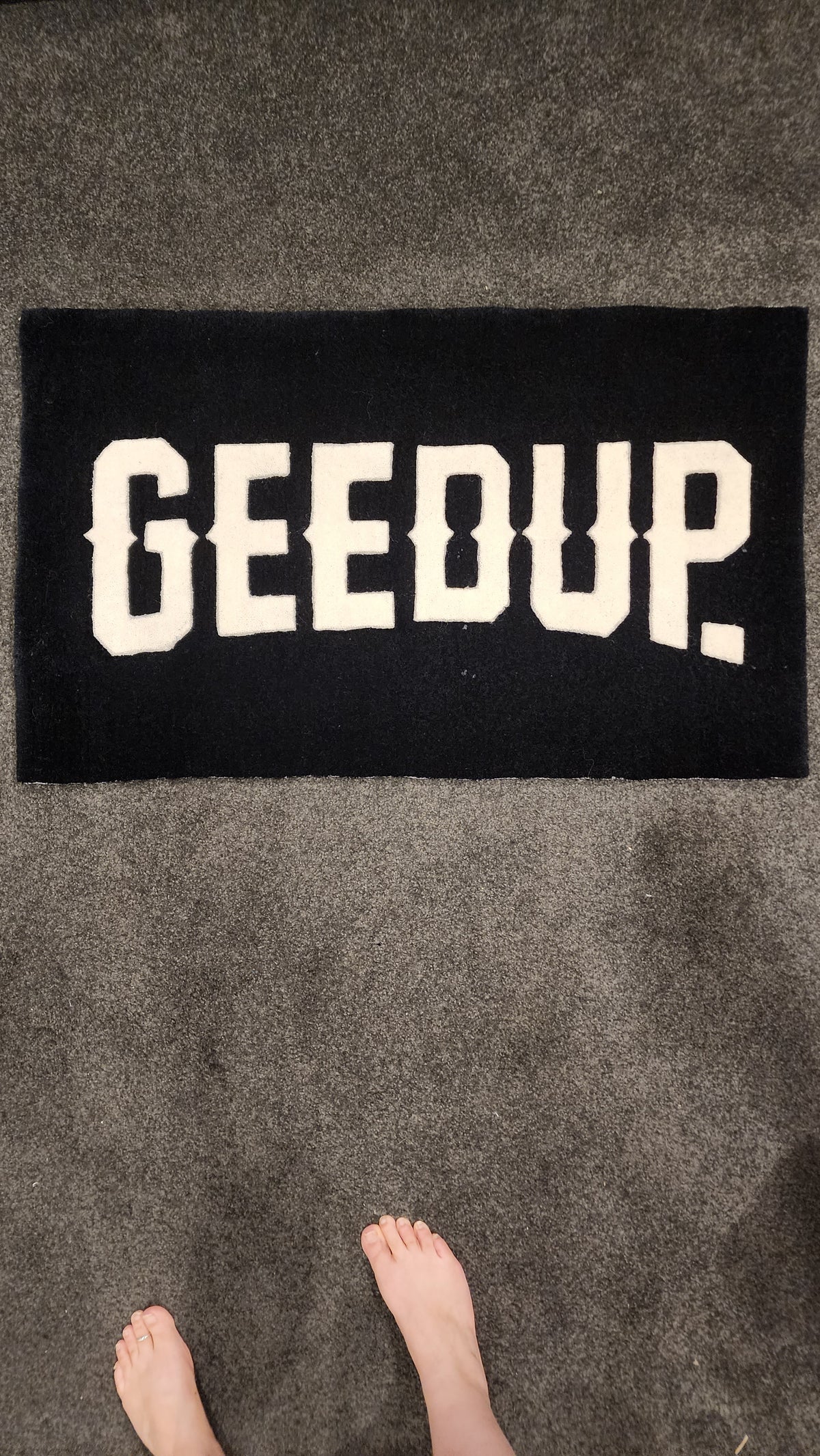 GEEDUP Large Wool Rug
