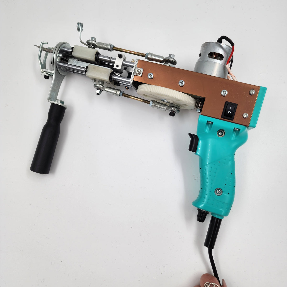 Refurbished AK Duo Limited Edition Teal & Gold Loop and Cut Pile Tufting Gun