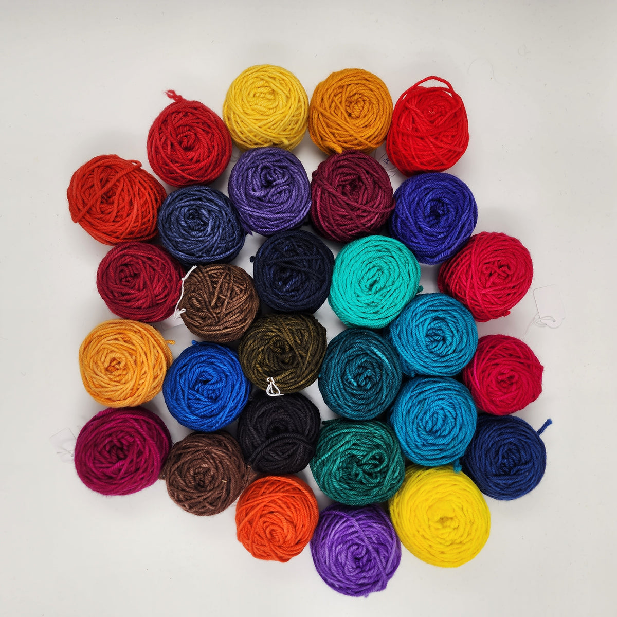 Hand-dyed Merino Wool 50gms cakes
