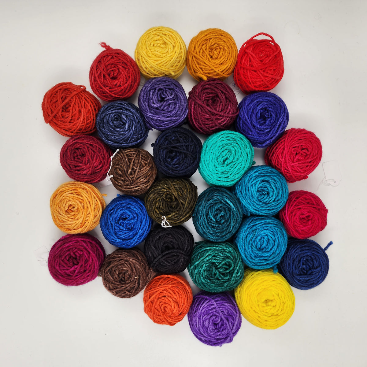 Hand-dyed Merino Wool 50gms cakes