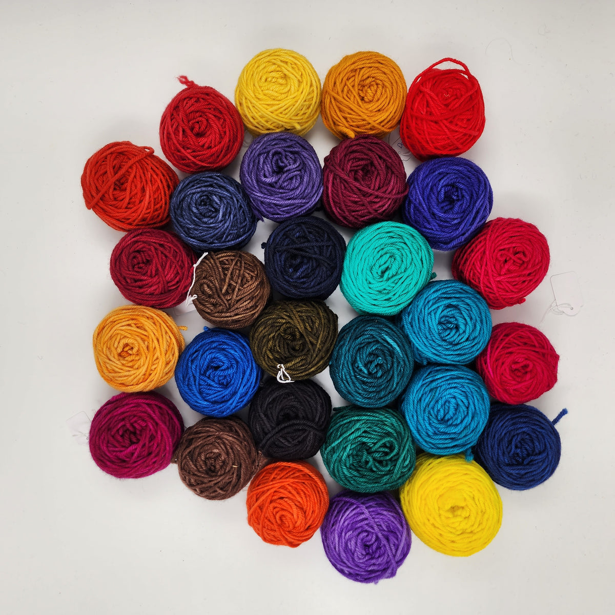 Hand-dyed Merino Wool 50gms cakes