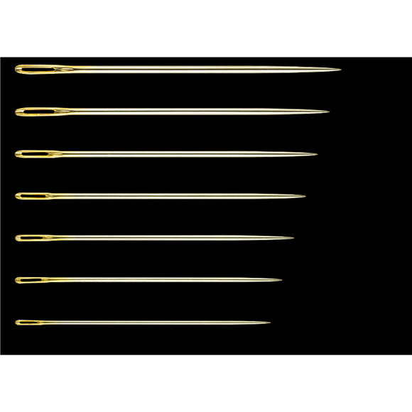 Clover Gold Eye Embroidery Needles - Punch Needle Supplies NZ