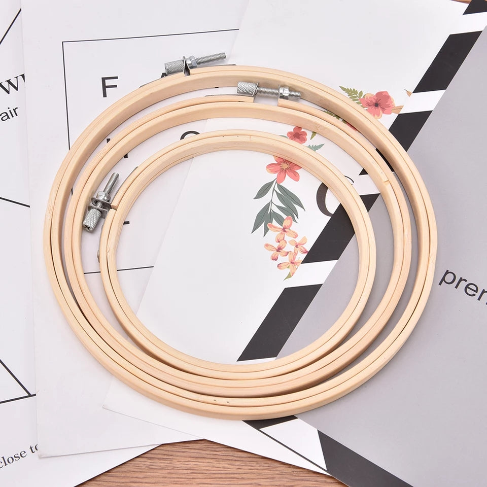 Wooden Embroidery Hoops for Display or Embroidery - Punch Needle Supplies NZ