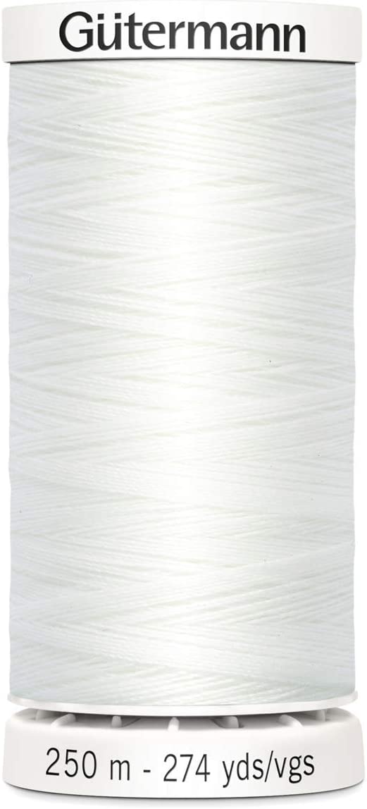 Gutermann Sew-All Thread, Polyester, White, 250 m