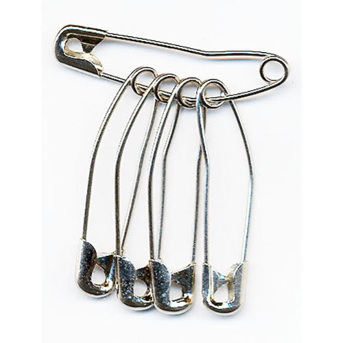 Hemline Curved Steel Safety Pins
