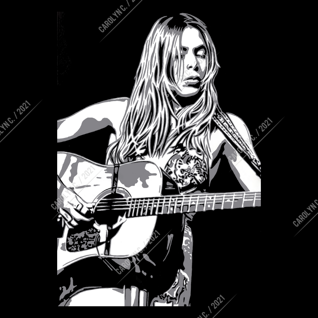 Joni Mitchell Original Print