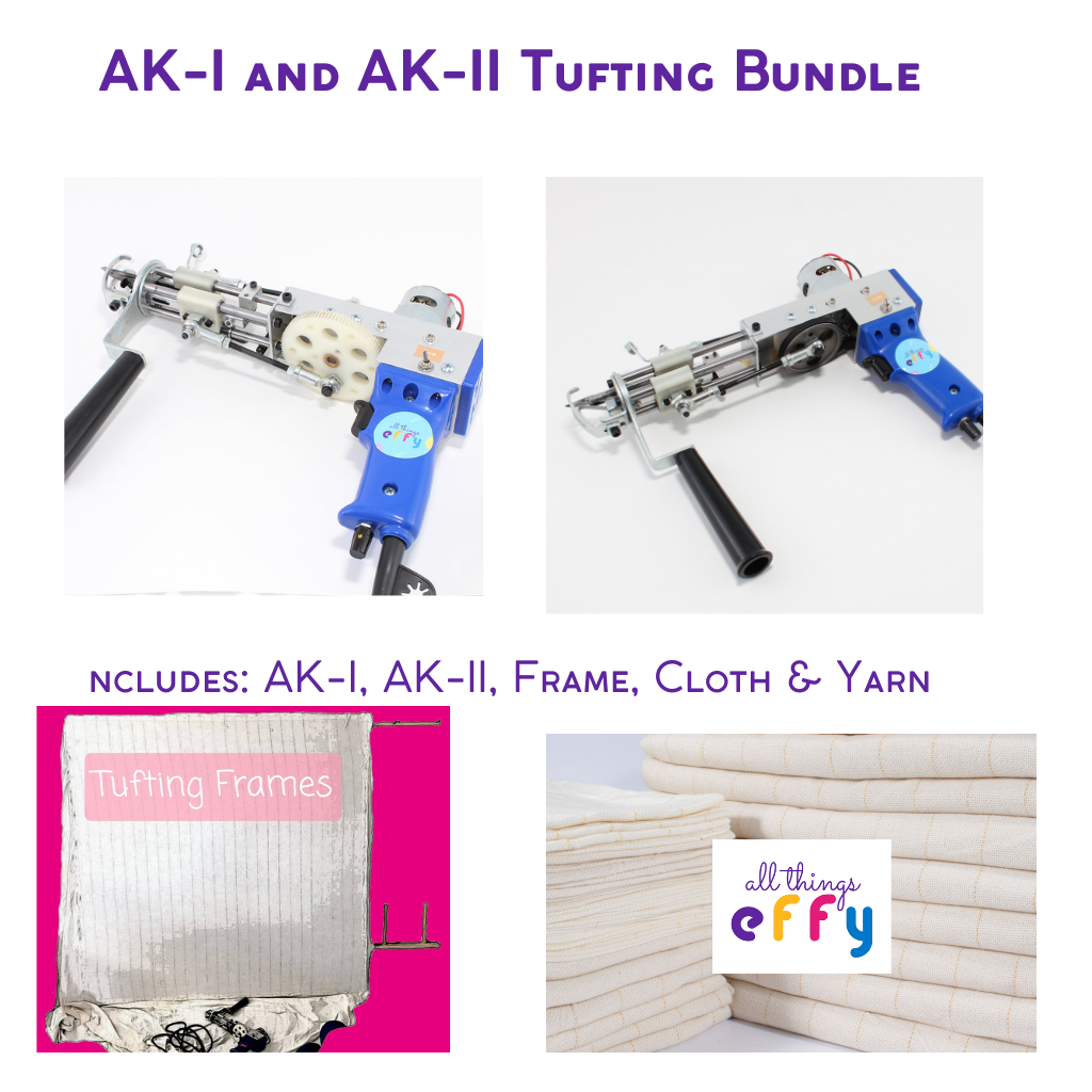 The Original AK-I Cut Pile & AK-II Loop Pile Deluxe 2 Machine Kit