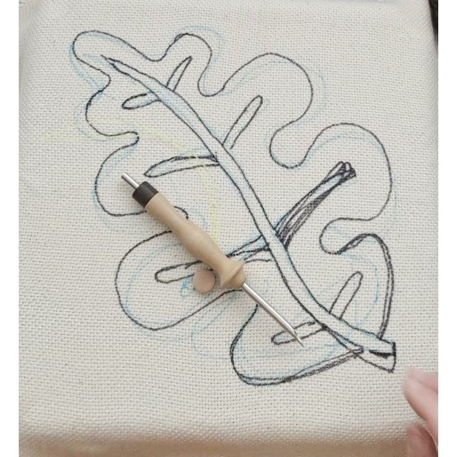 Carved Leaf Punch Needle Kit