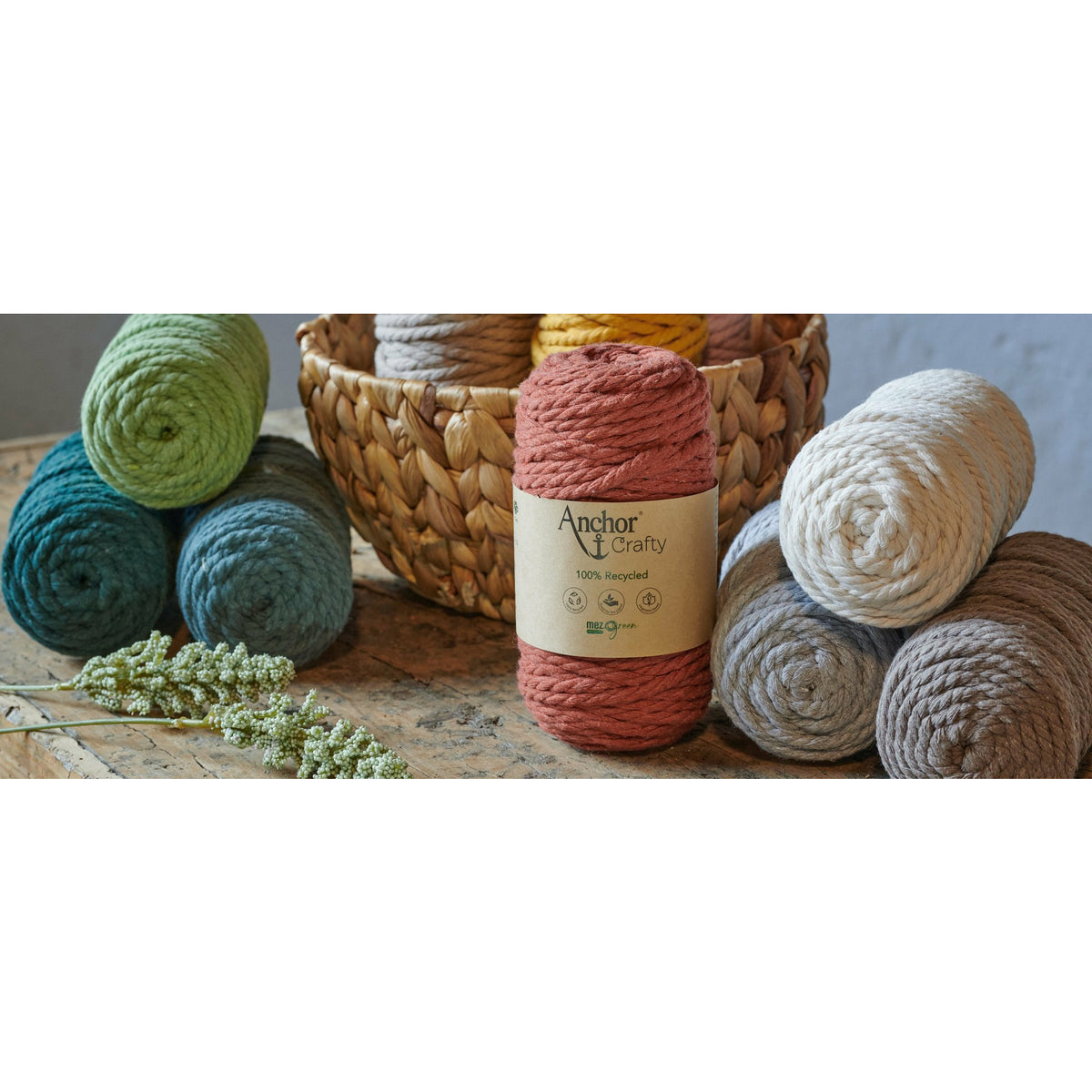 Anchor Crafty 5mm Macrame Recyled Cotton