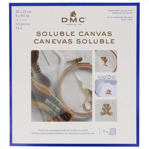 DMC Cross Stich Water Soluble Canvas 14ct