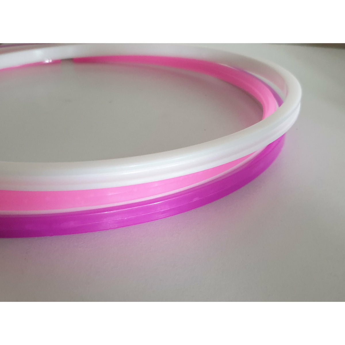 Non Slip plastic hoop with male and female grooves - Punch Needle Supplies NZ