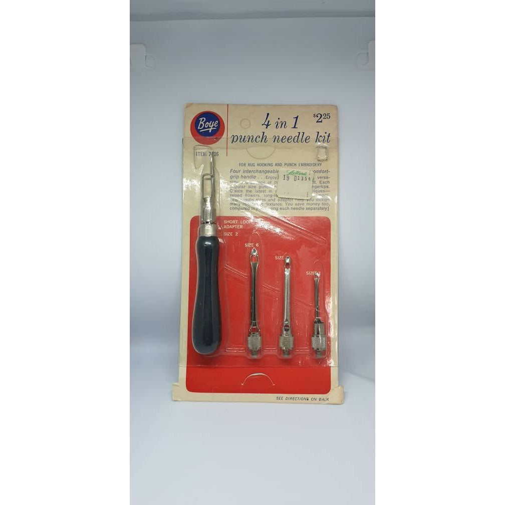 Vintage Boye Punch Needle Set - Punch Needle Supplies NZ