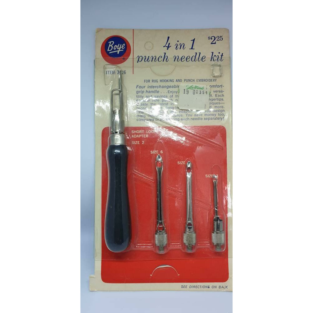Vintage Boye Punch Needle Set - Punch Needle Supplies NZ