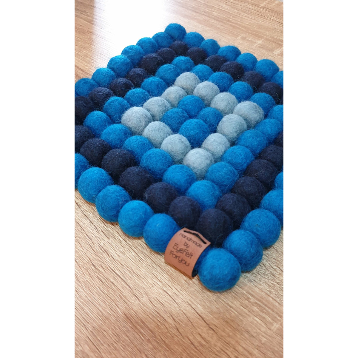 Felt Ball Trivet - Hand Sewn - Punch Needle Supplies NZ