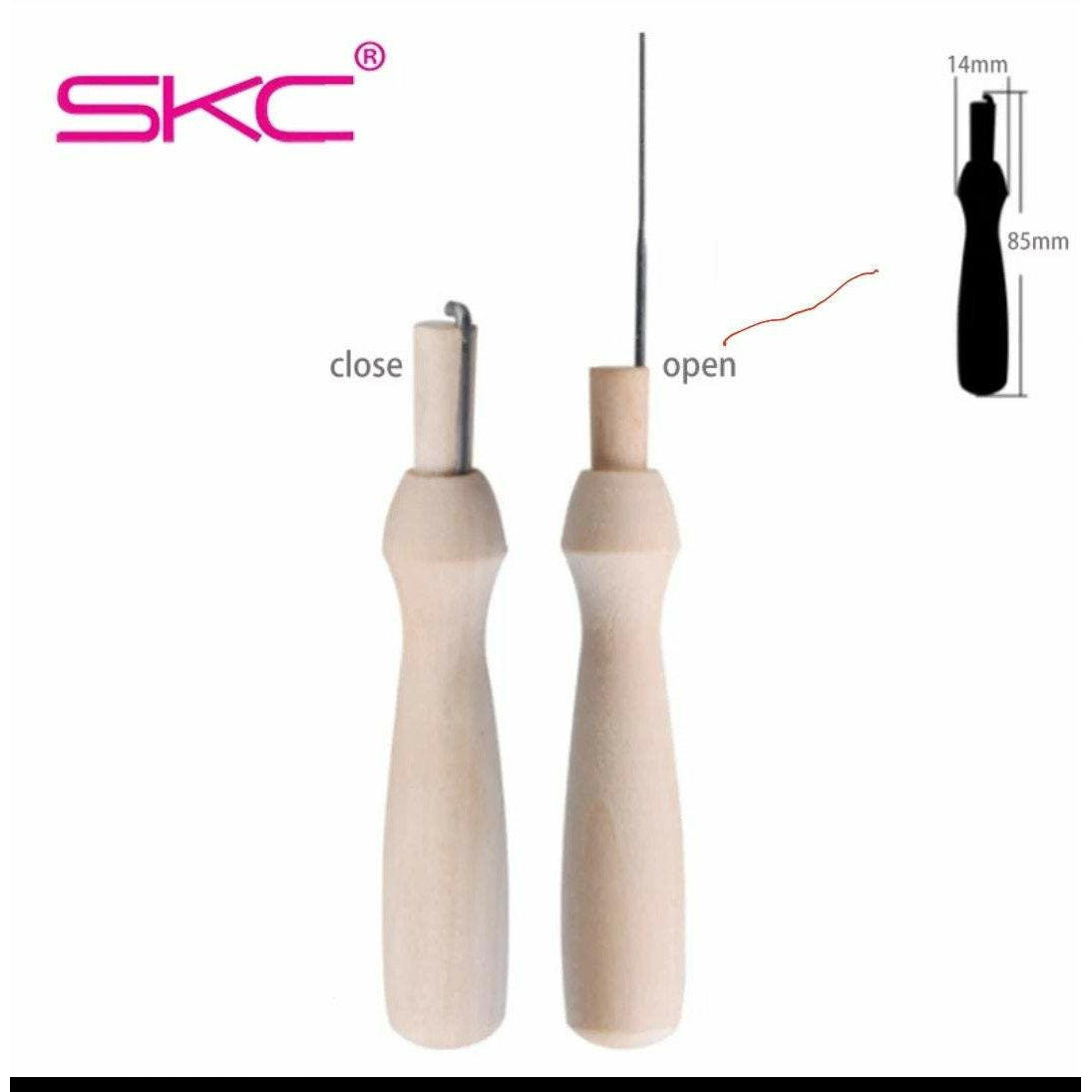 Wooden Needle Felting Tool with 8 Needles - Punch Needle Supplies NZ