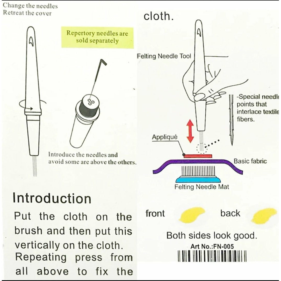 3 Needle - Needle Felting Tool - Punch Needle Supplies NZ