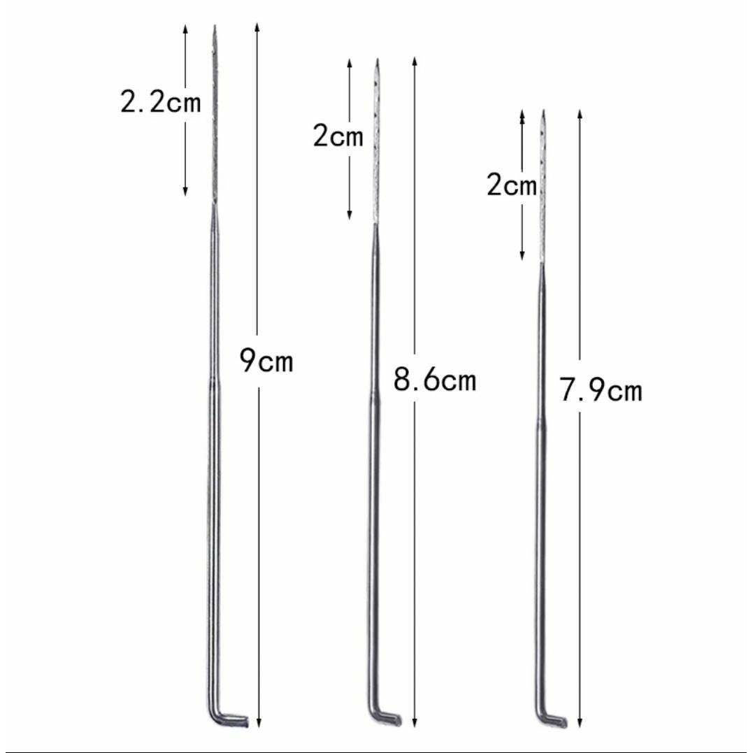 Wooden Needle Felting Tool with 8 Needles - Punch Needle Supplies NZ