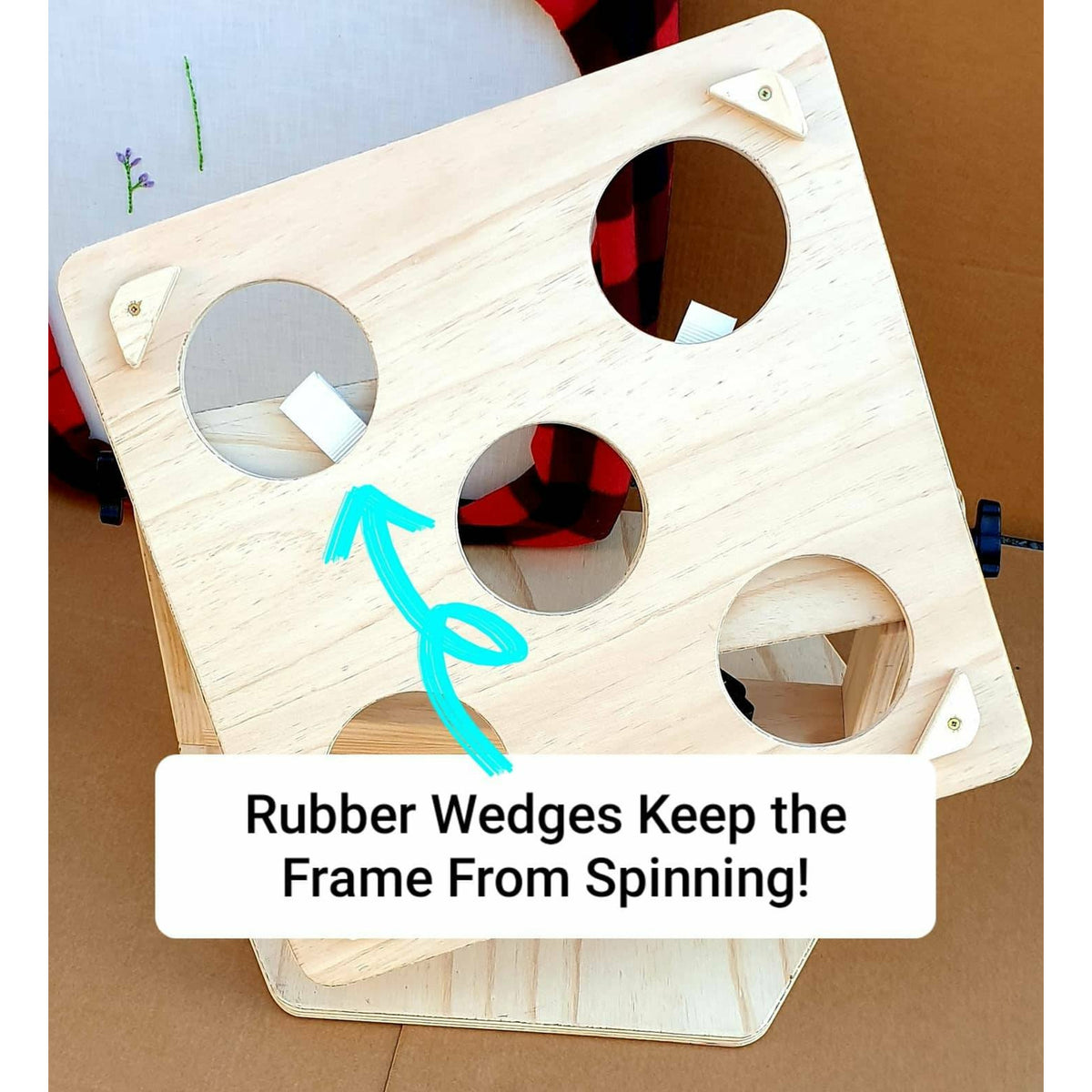 Rug Hooking and Punch Needling Tilt and Rotate Frame Base Lap Stand - 7 size variations! - Punch Needle Supplies NZ