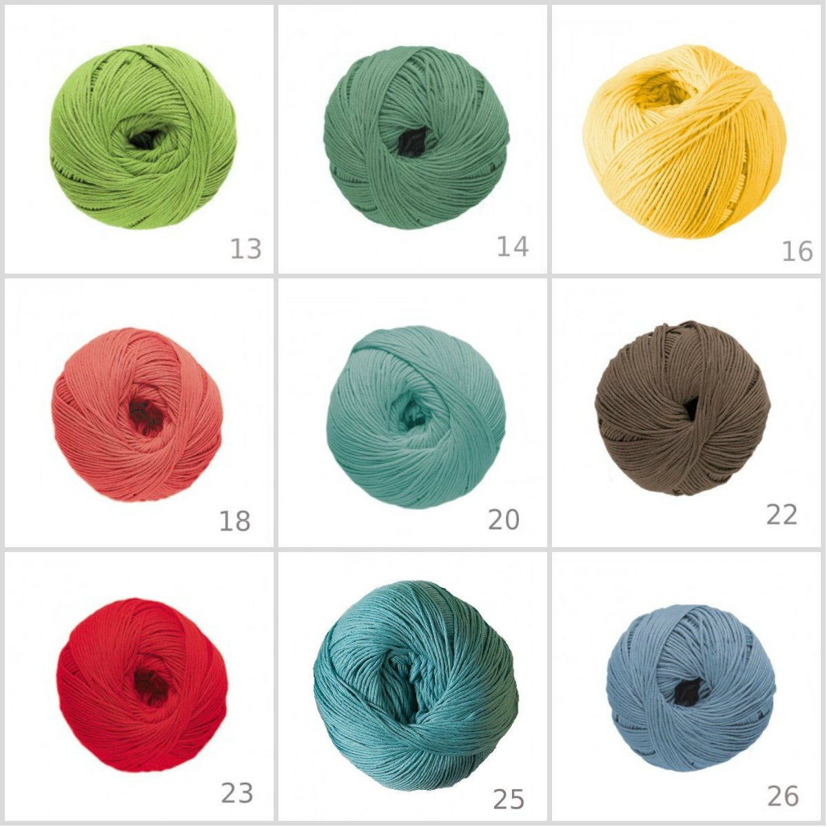DMC Natura Just Cotton 60 Colours - Punch Needle Supplies NZ