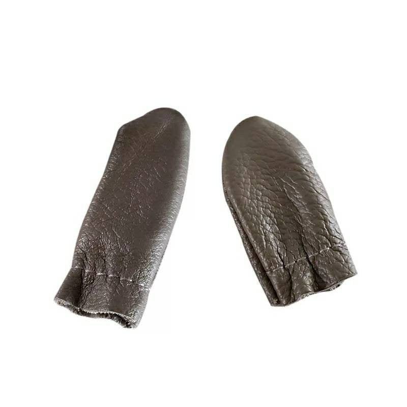 Leather Needle Felting Finger Guards - metallic pink and brown - Punch Needle Supplies NZ