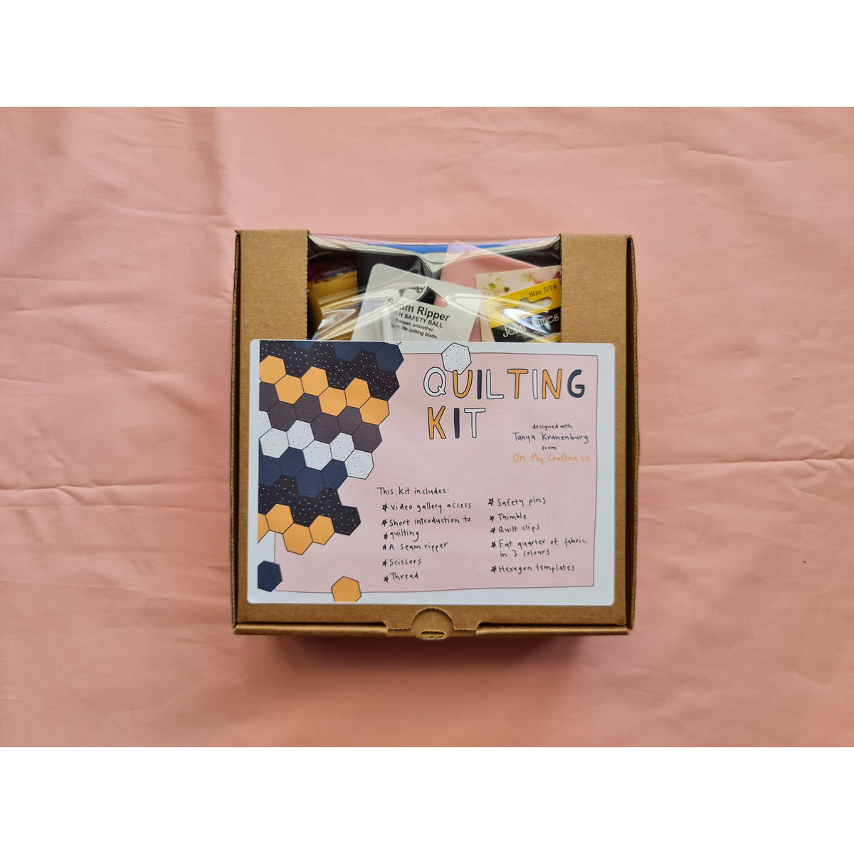 The Learn to Quilt Kit designed with Oh My Craftness - Punch Needle Supplies NZ