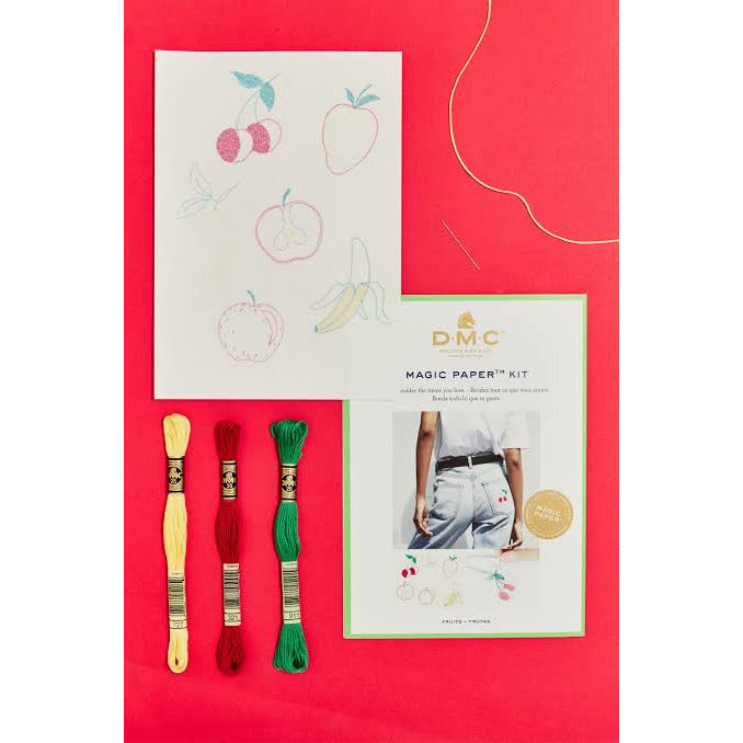 DMC Magic Paper Embroidery kit - Fruit