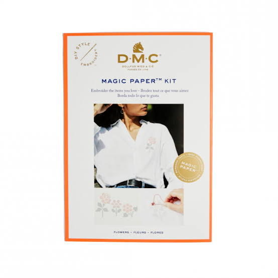 DMC Magic Paper Cross-Stitch kit - Flowers