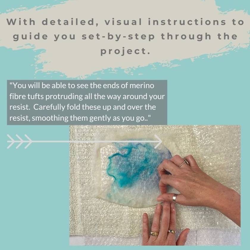 Wet Felted Potted Plant Kit by Created Creative - Punch Needle Supplies NZ