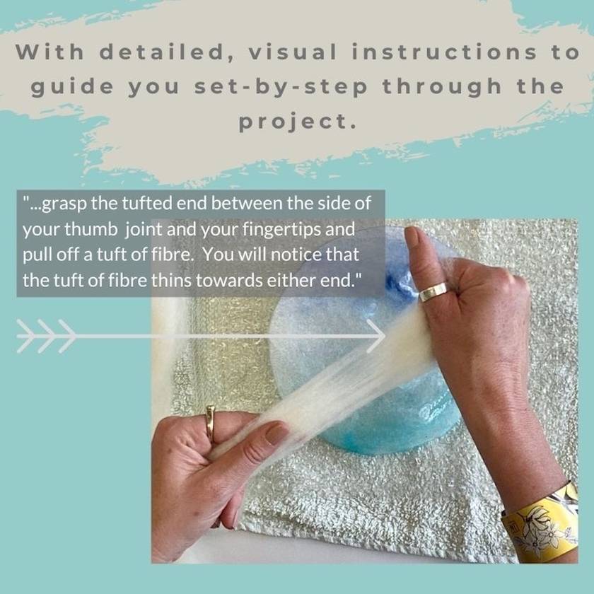Wet Felted Potted Plant Kit by Created Creative - Punch Needle Supplies NZ
