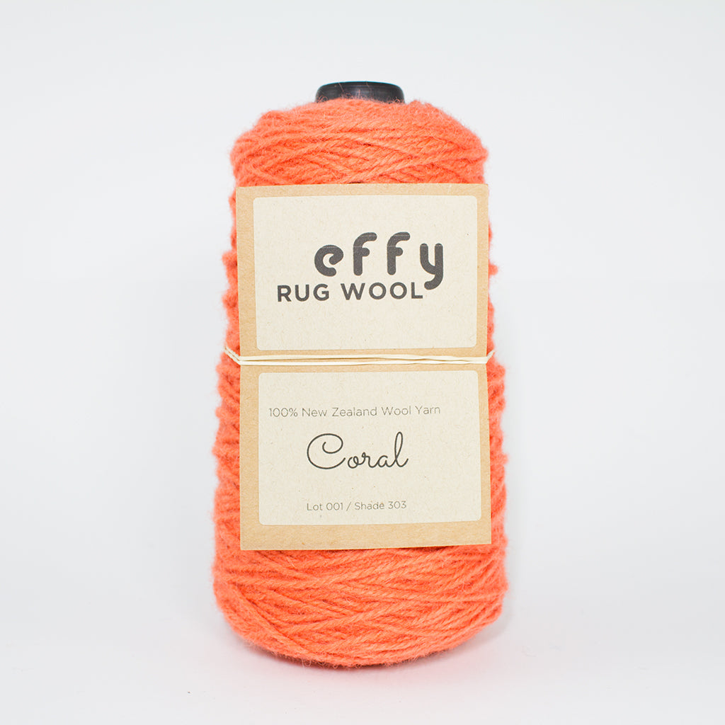 EFFY NZ Rug Wool  500g  Cones for Tufting